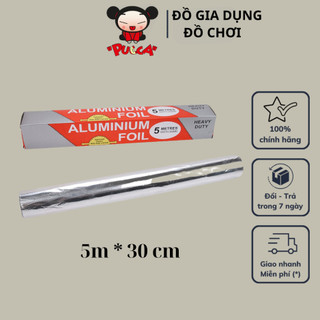Cuộn giấy bạc nướng đồ ăn ALUMINIUM, giấy bạc giữ ấm thực phẩm
