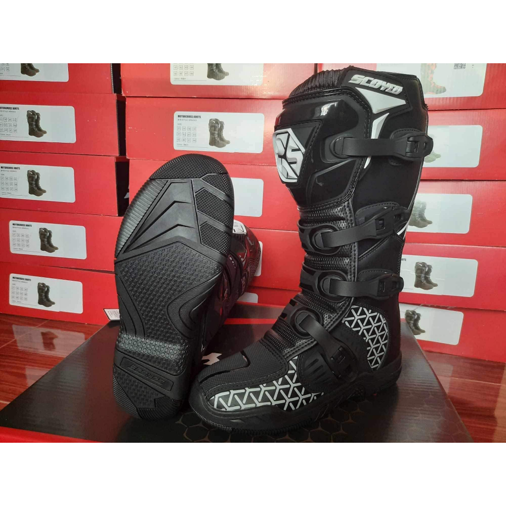 Giày bảo hộ xe máy Motocross, giày cào cào Scoyco MBM009