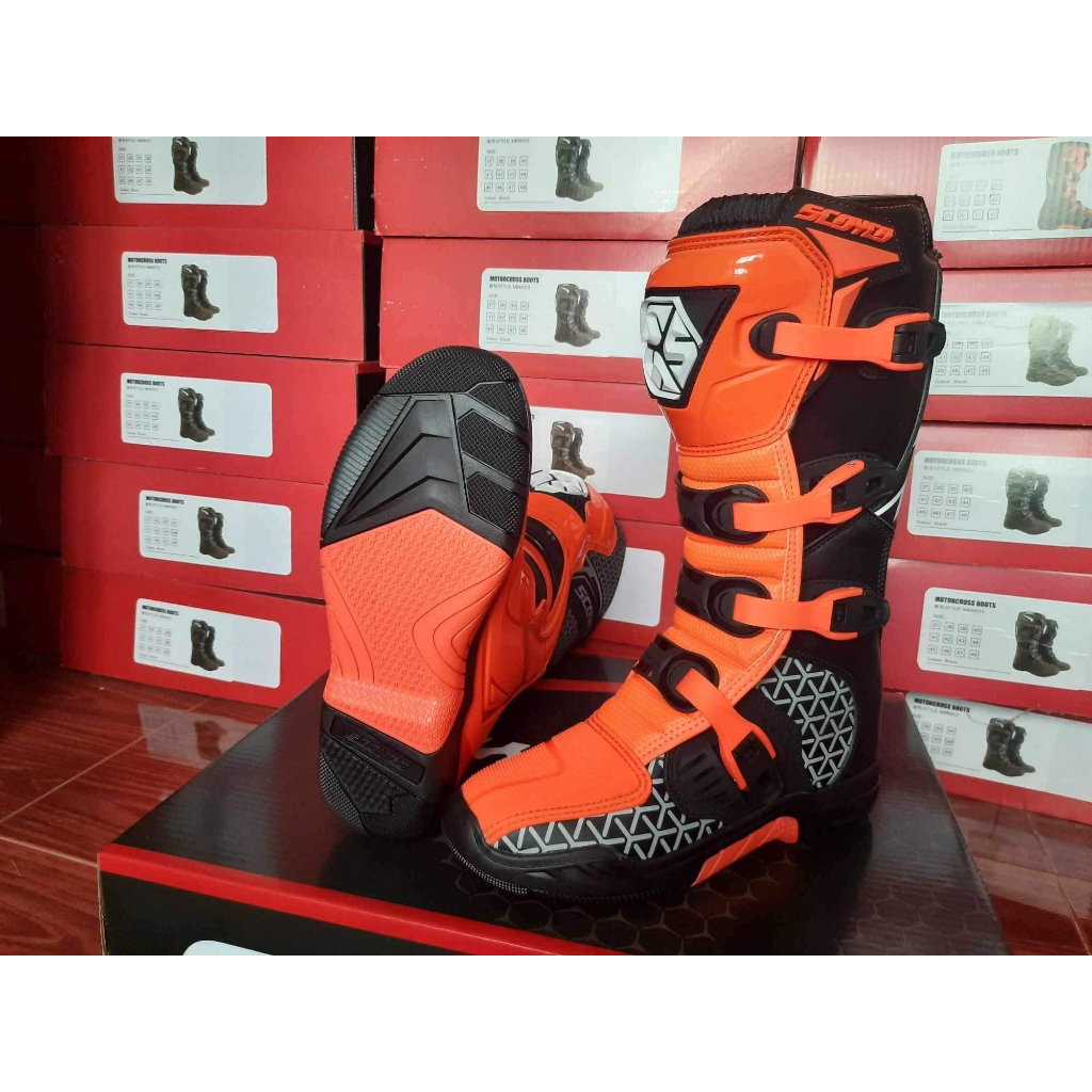 Giày bảo hộ xe máy Motocross, giày cào cào Scoyco MBM009