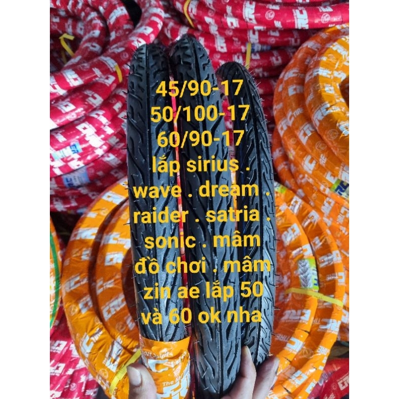 Lốp 45 , 50 , 60 cho sirius , wave , dream . mâm đồ chơi đi bánh nhỏ