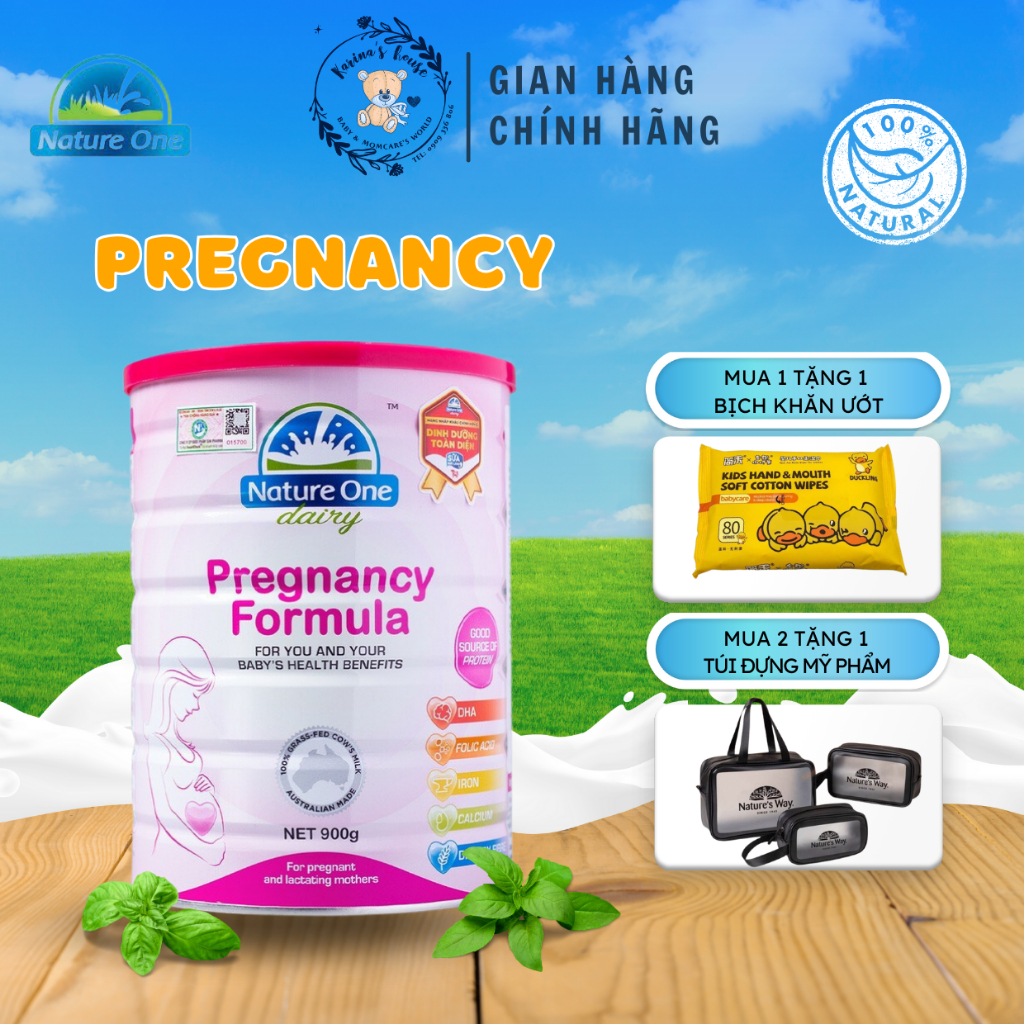 Sữa Bầu NATURE'S ONE Dairy Pregnancy Formula Tăng Cường Sức Đề Kháng Cho Mẹ Và Thai Nhi Hộp 900g