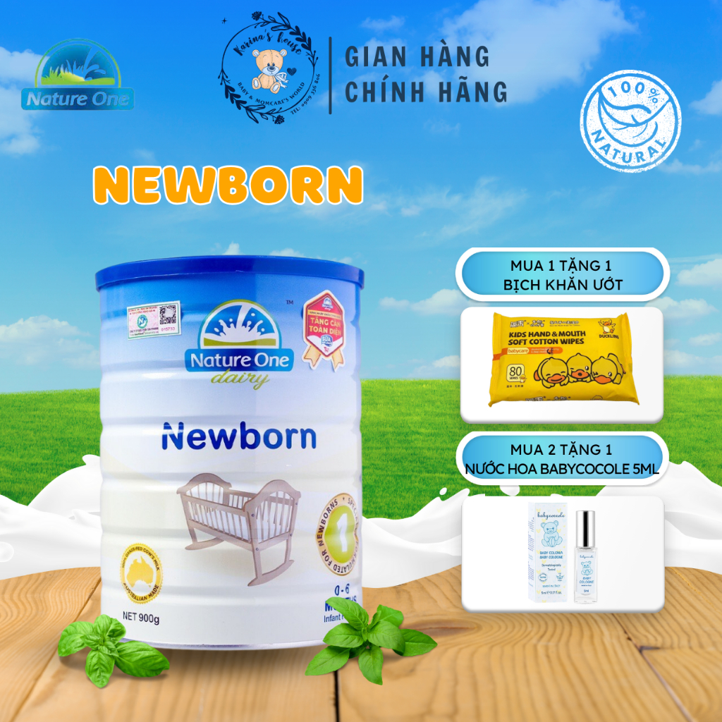 [Sẵn] Sữa Bột Cho Bé NATURE ONE DAIRY NEWBORN Số 1 Hỗ Trợ Tăng Cân, Phát Triển Toàn Diện Cho Trẻ 0-6 Tháng