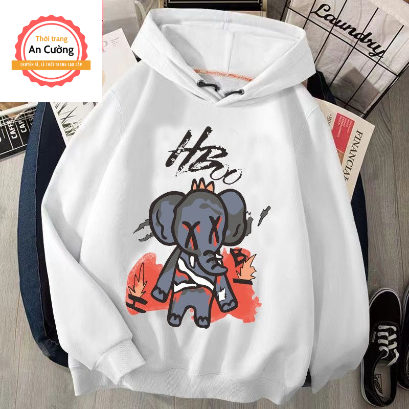 Áo khoác hoodie, áo hoodie nam nữ chất nỉ dày form rộng có mũ giá rẻ HOODIE10 - Thời trang An Cường