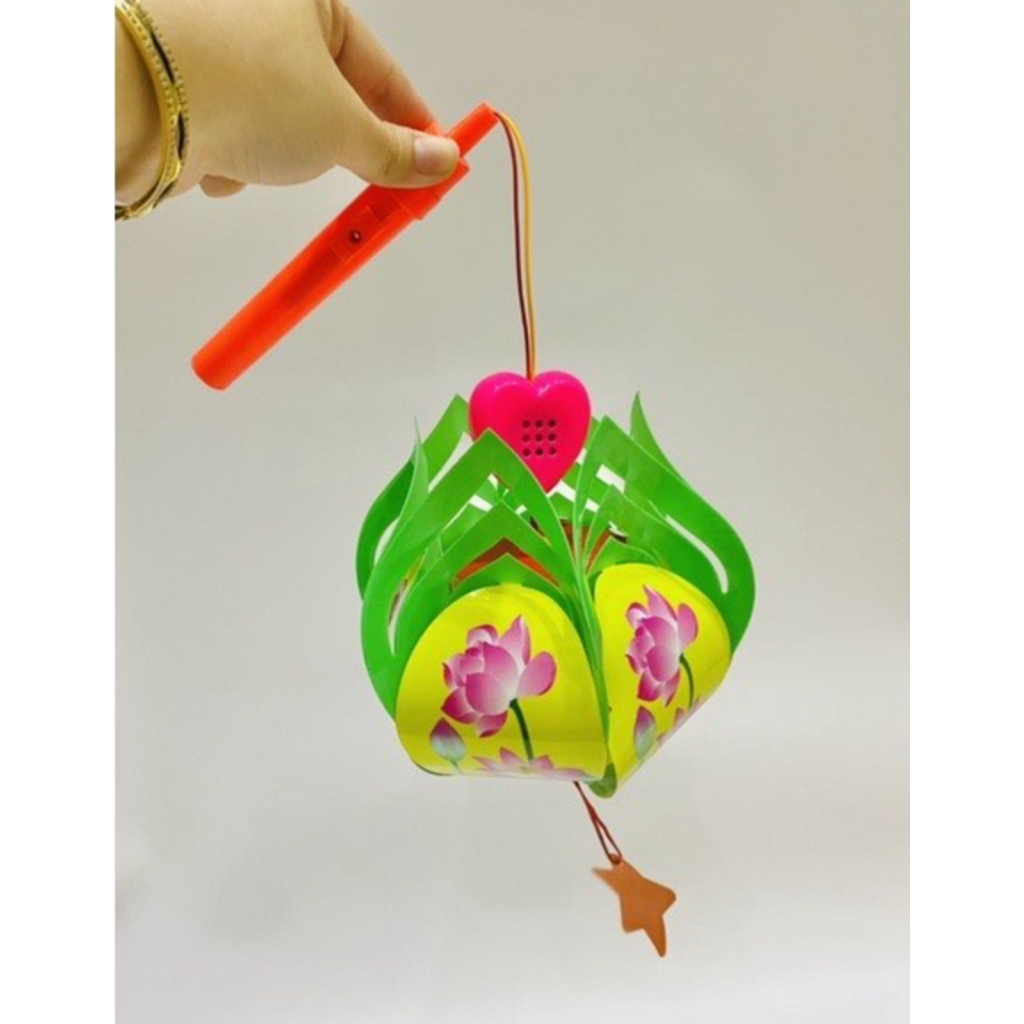 Lồng Đèn Trung Thu Điện Tử Hoa Sen Cho Bé