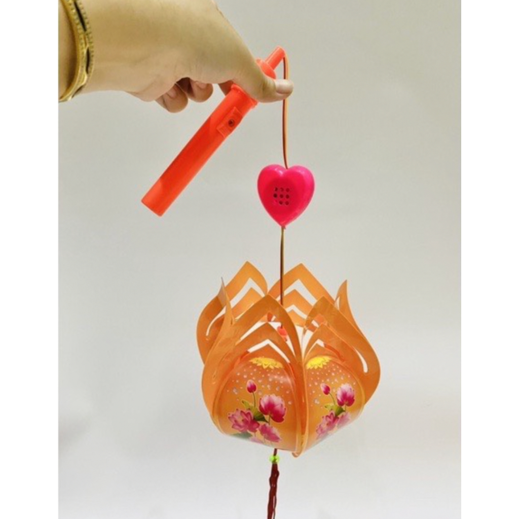 Lồng Đèn Trung Thu Điện Tử Hoa Sen Cho Bé