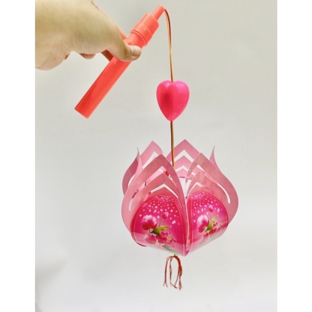 Lồng Đèn Trung Thu Điện Tử Hoa Sen Cho Bé