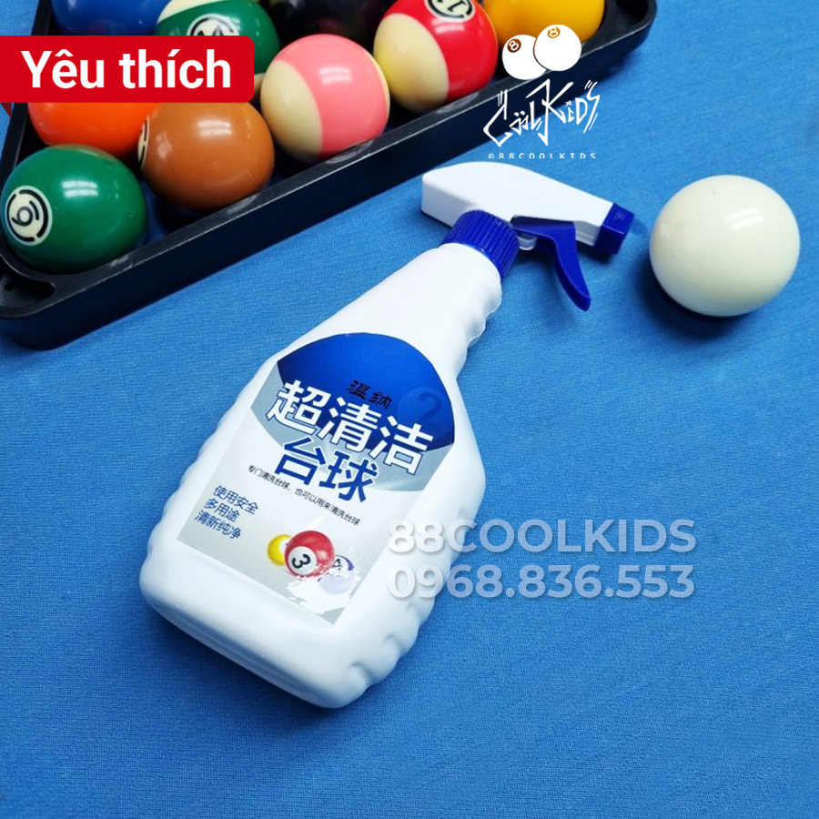 Dung Dịch Lau Bi Bida - Nước Rửa Vệ Sinh Bóng Bi A Chai 500ml - Dùng được cho máy lau bi
