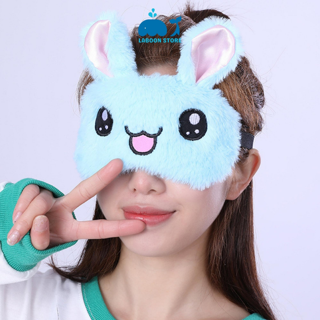 Mặt nạ che mắt nghỉ ngơi thư giãn chống chói, bịt mắt ngủ hình thú dễ thương LABOON