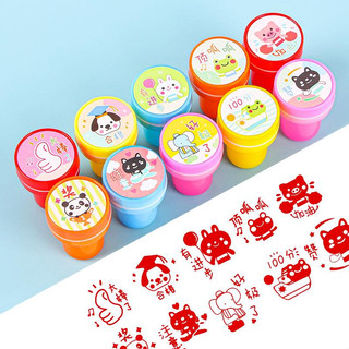 [Combo 10] Hộp 10 con dấu hình capybara, sanrio hoạt hình dễ thương