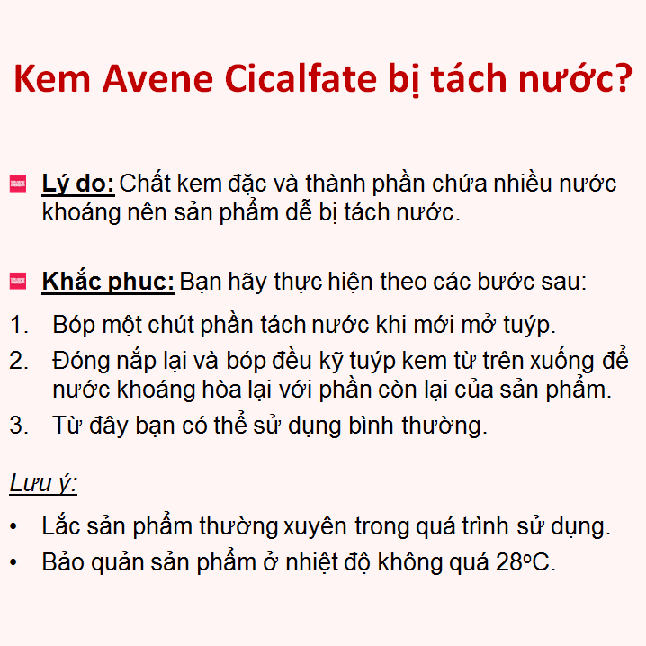 Kem làm dịu hồi phục da Avene Cicalfate Repair Cream