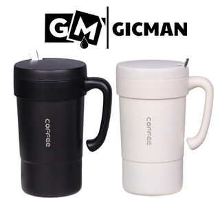Ly giữ nhiệt coffee chất liệu inox 304 bền bỉ, cốc giữ nhiệt coffee dung tích 580ml _ GICMAN