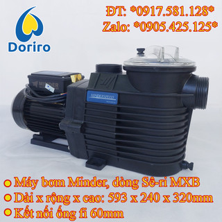 Máy bơm nước hồ bơi và spa - minder, mã hiệu mxb 100, mxb 150, mxb 200 và mxb 300