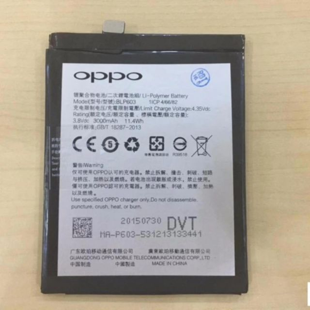 Pin oppo R7s/ Pin Oppo blp 603 new zin, đủ dung lượng