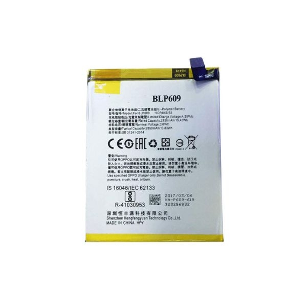 Pin Oppo R9/ Oppo f1plus/ Pin Oppo blp 609 new zin, đủ dung lượng