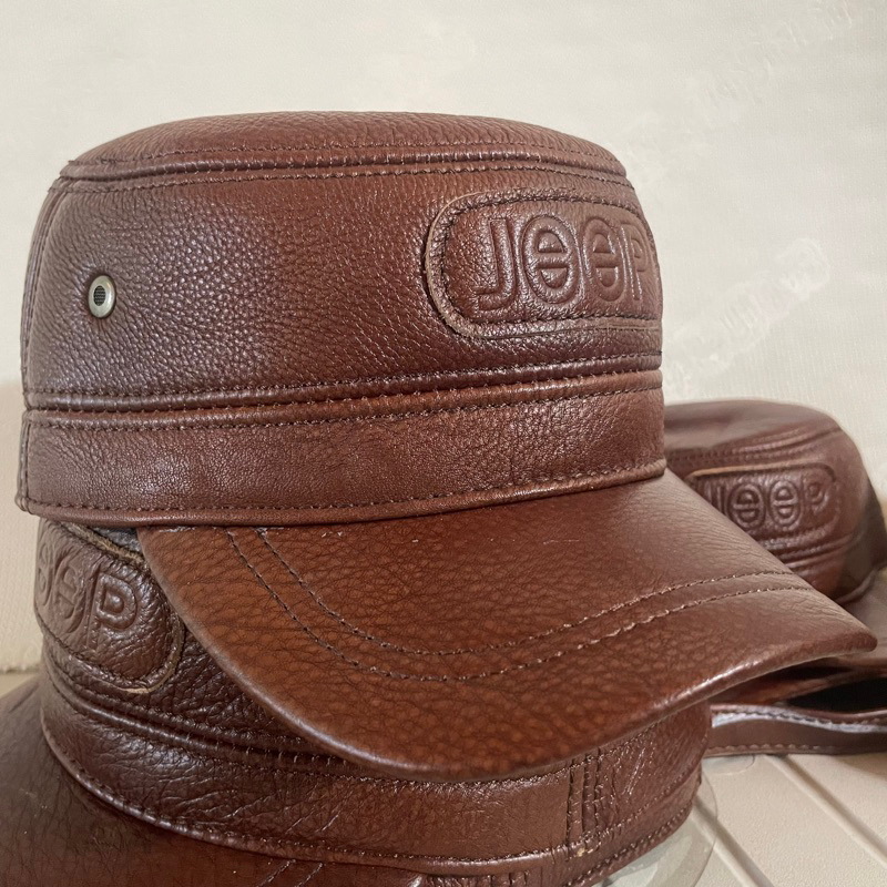 Mũ lưỡi trai nam da bò