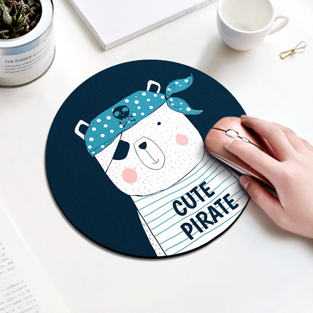 Mẫu Miếng Lót Chuột Tròn, Pad Chuột Dễ Thương 20x20x0.3cm