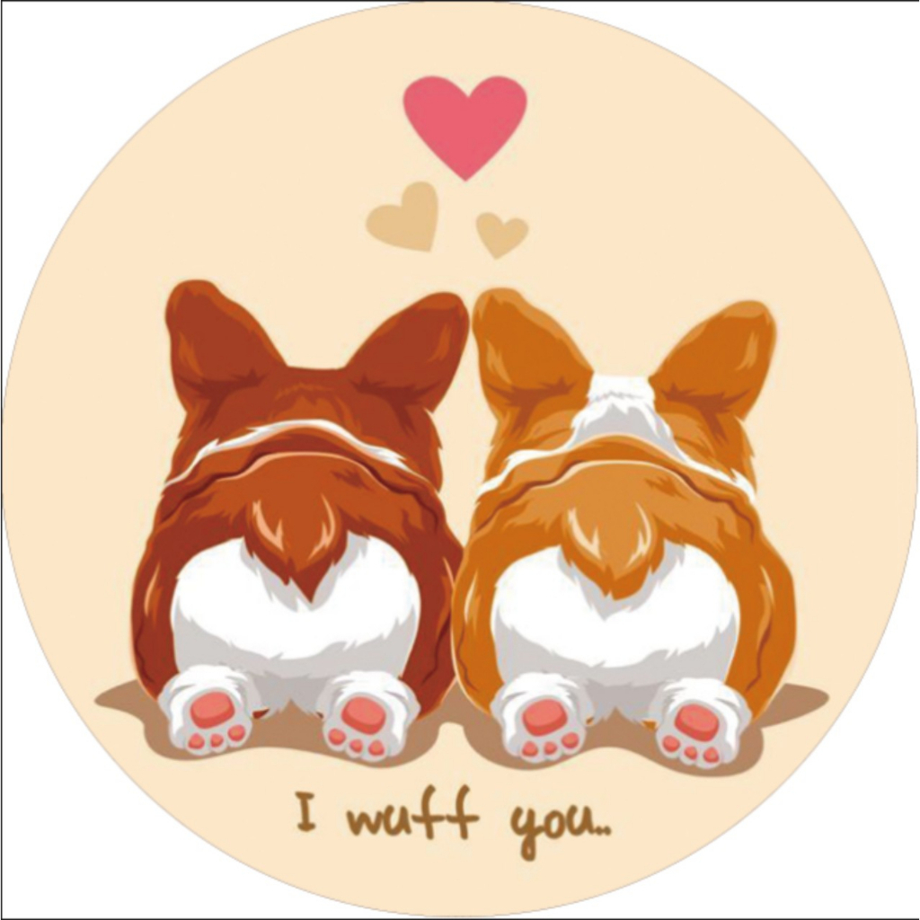 Mẫu Miếng Lót Chuột Tròn, Pad Chuột Dễ Thương 20x20x0.3cm