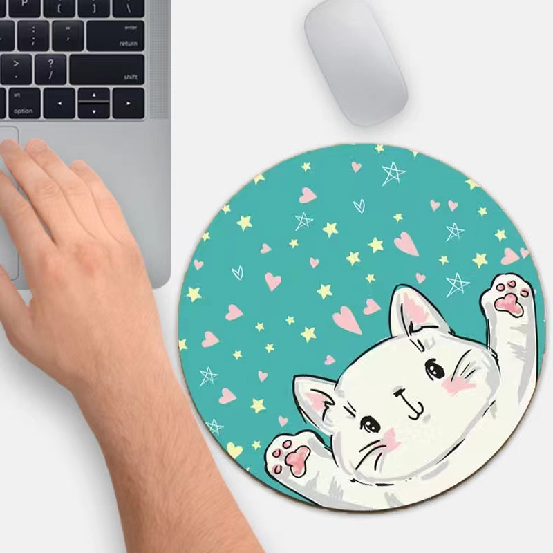 Miếng lót chuột, Bàn di chuột hình tròn 20 x 20cm Giá Rẻ siêu dễ thương