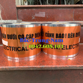 Băng cảnh báo cáp ngầm điện lực,băng cảnh báo cáp ngầm bản 15cm dài 500 mét