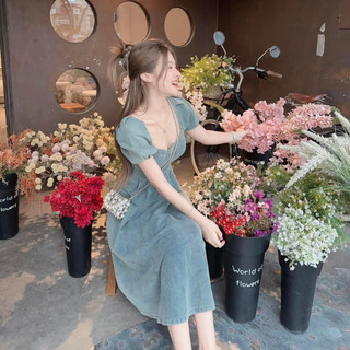 VÁY BÒ TAY PHỒNG DÁNG DÀI - HÀNG CAO CẤP