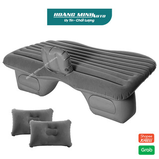 Đệm hơi ô tô, nệm hơi xe ô tô cao cấp hàng dày loại 1 tặng kèm bơm điện và bộ gối - Hoàng Minh Auto D002