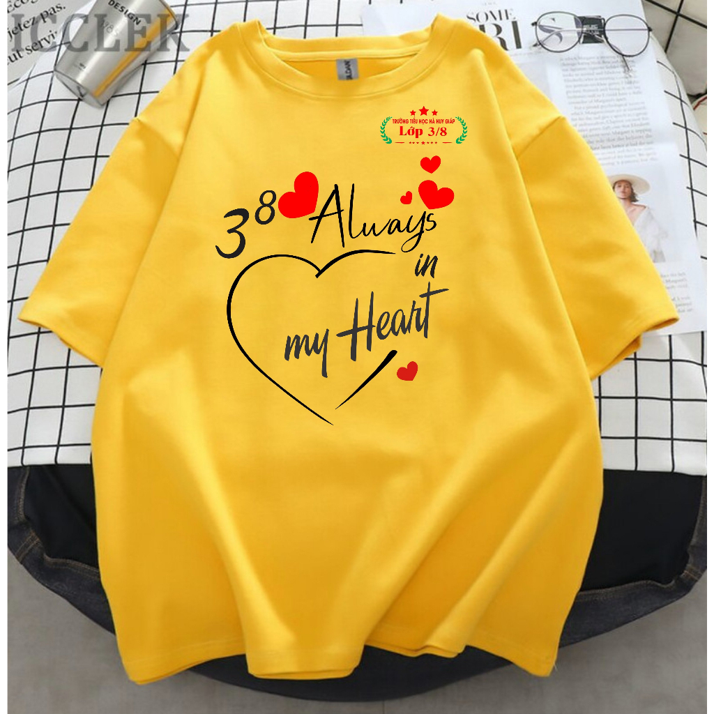 áo lớp 4/5/6, áo lớp in theo yêu cầu MIỄN PHÍ THIẾT KẾ chất cotton mịn mát giá sĩ