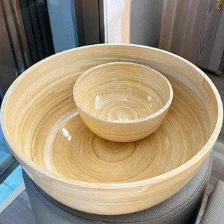 Bát ngâm tay, ngâm chân gỗ tre tự nhiên