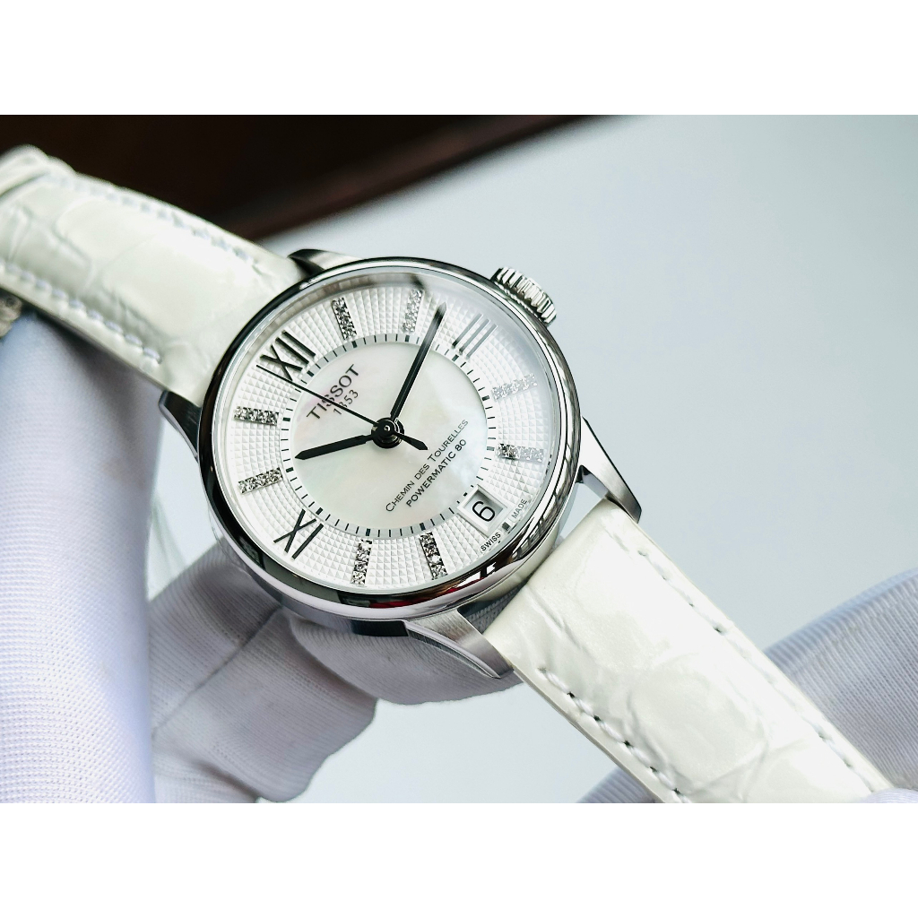 Đồng Hồ Nữ TISSOT Chemin Des Tourelles Automatic T099.207.16.116.00 Chính Hãng Tặng Dây Da Cao Cấp