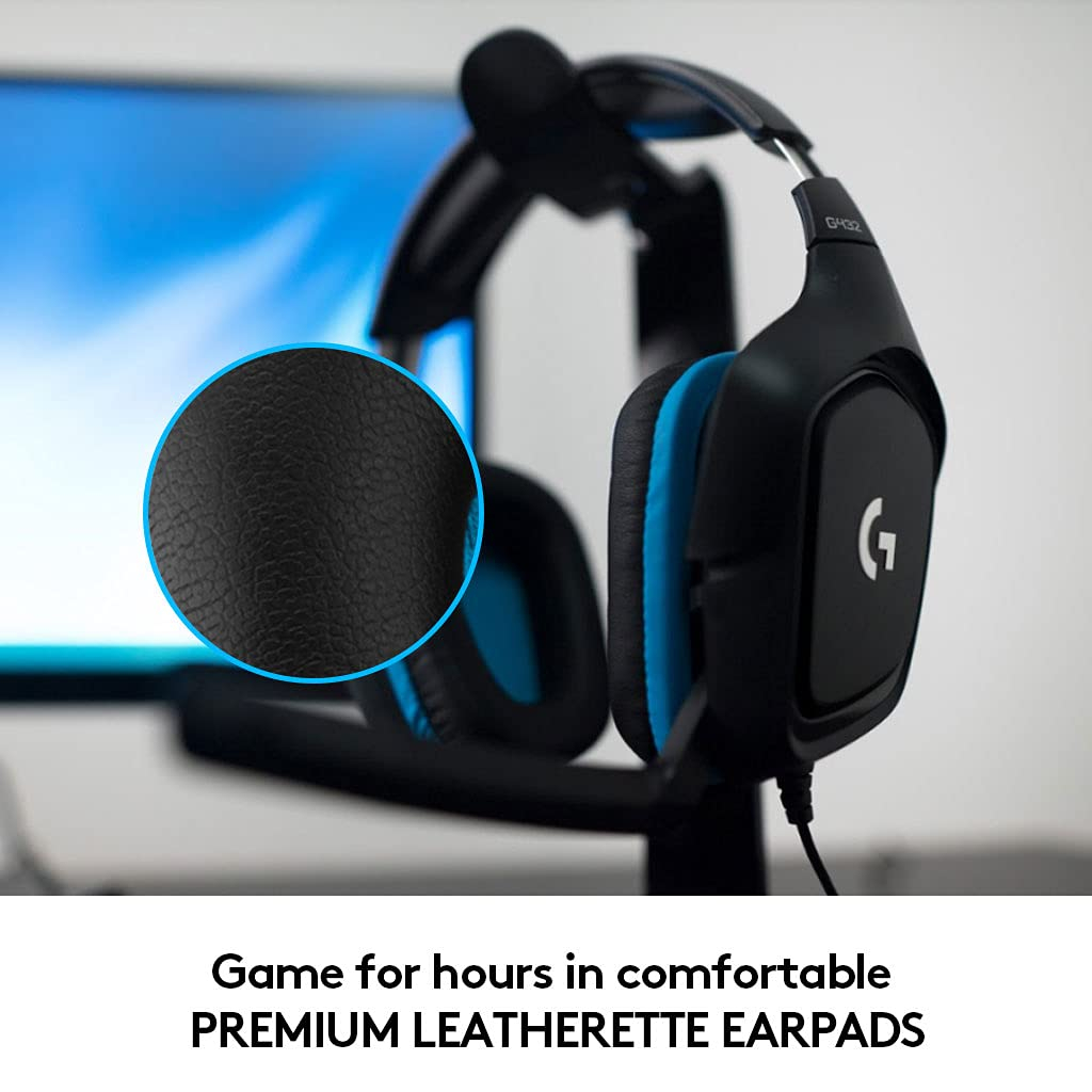 Tai Nghe Logitech G432 7.1 Surround Sound Gaming Headset Black
