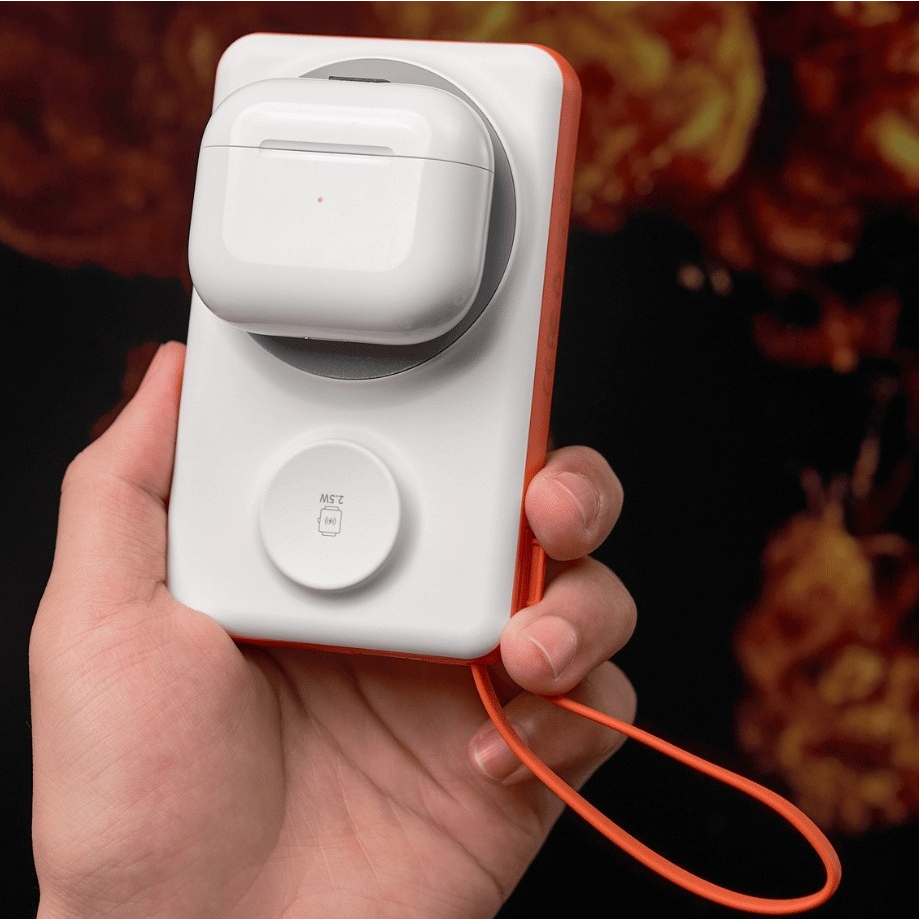 Pin dự phòng kèm sạc không dây 3in1 WIWU Core Wi-P007 10.000mAh