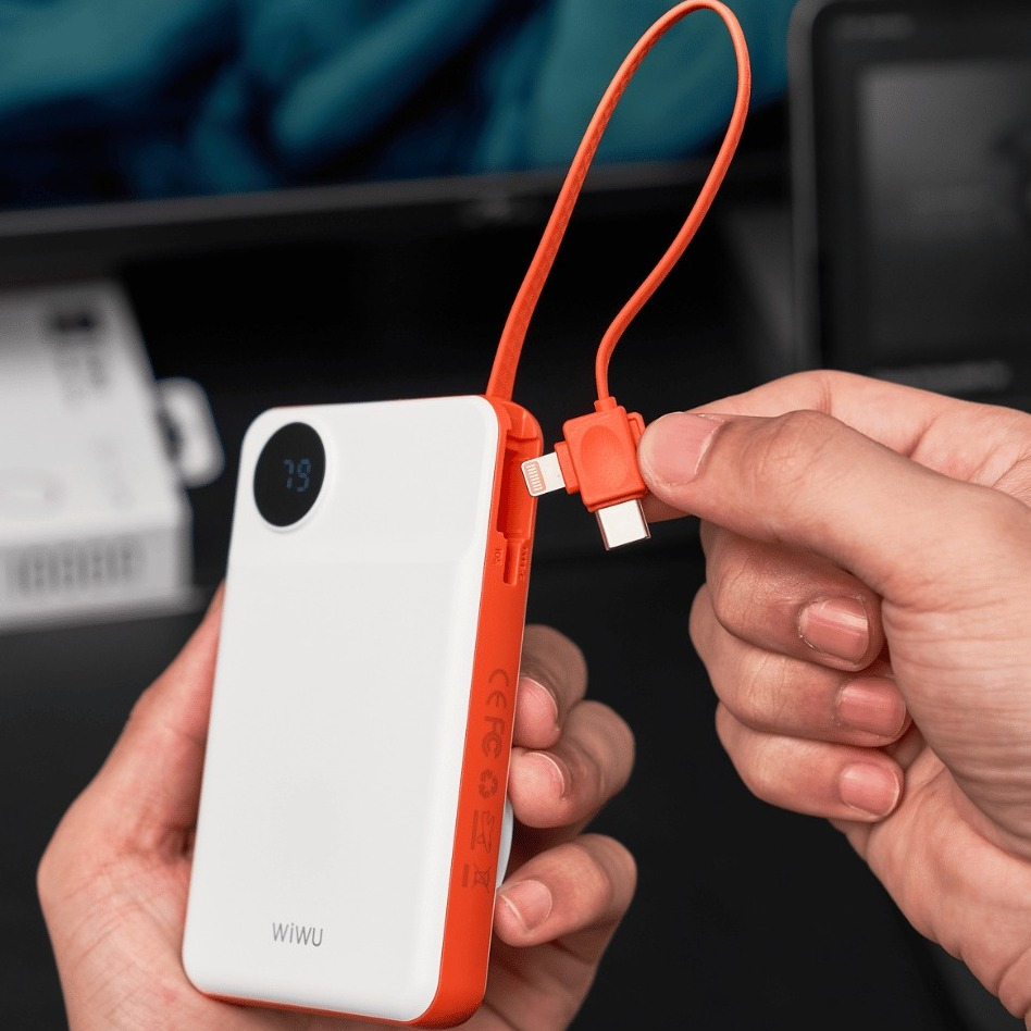 Pin dự phòng kèm sạc không dây 3in1 WIWU Core Wi-P007 10.000mAh