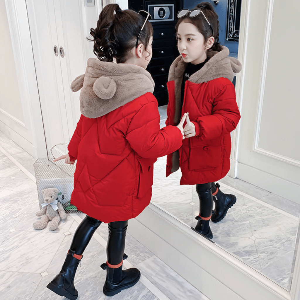 Áo khoác dài cho bé 2023, ao cotton, hàng quảng châu loại 1, lớp lót lông dày - Nhu Y Shop