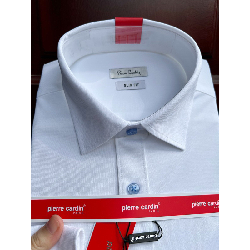 Sơ mi trắng dài tay nam Pier.re Car.din. Dáng slimfit chính hãng