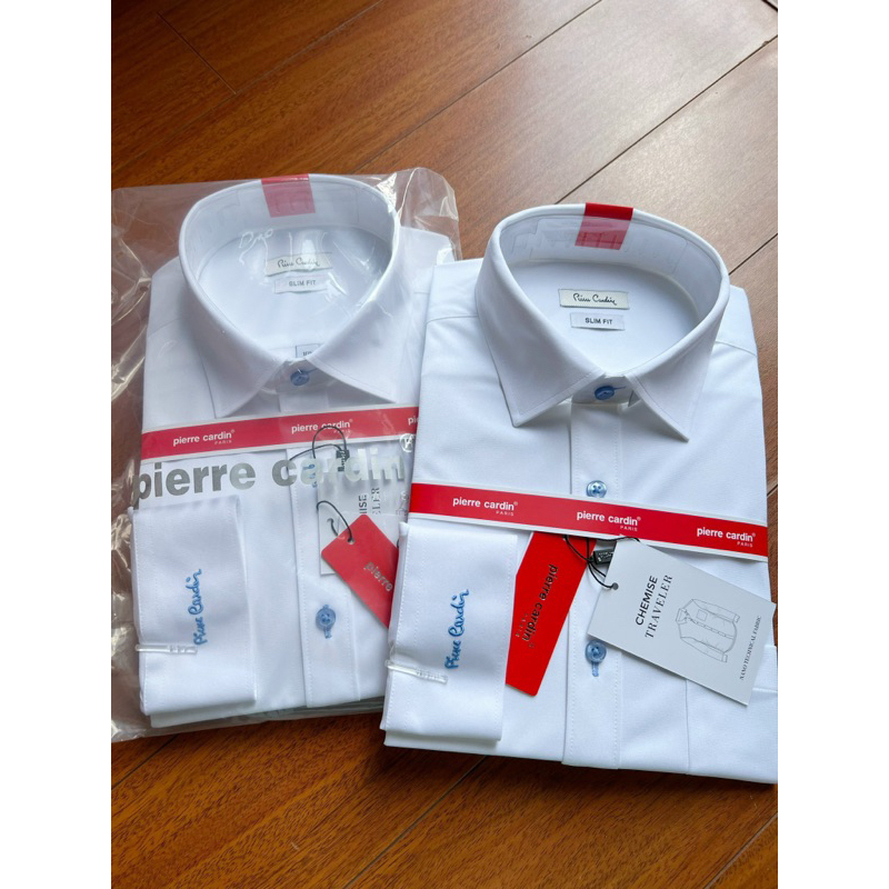 Sơ mi trắng dài tay nam Pier.re Car.din. Dáng slimfit chính hãng