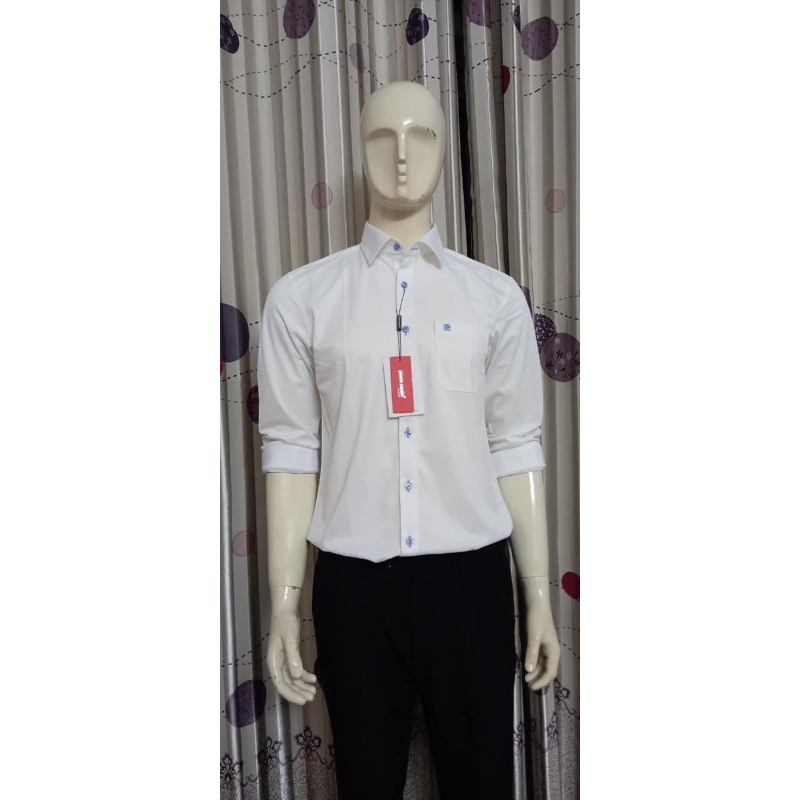 Sơ mi trắng dài tay nam Pier.re Car.din. Dáng slimfit chính hãng