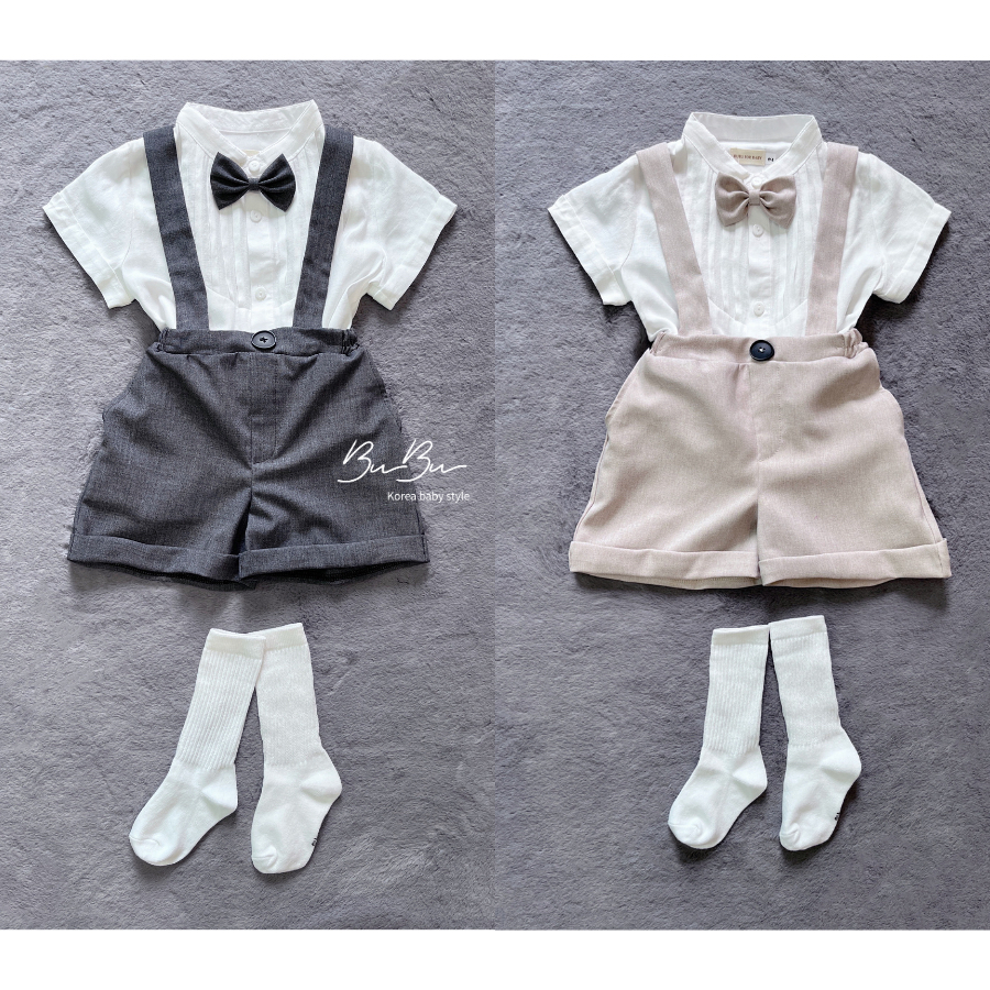𝐒𝐞𝐭 𝐘𝐞̂́𝐦 - Set Phong Cách Hàn Cho Bé Trai BB06 (Ảnh chính chủ)