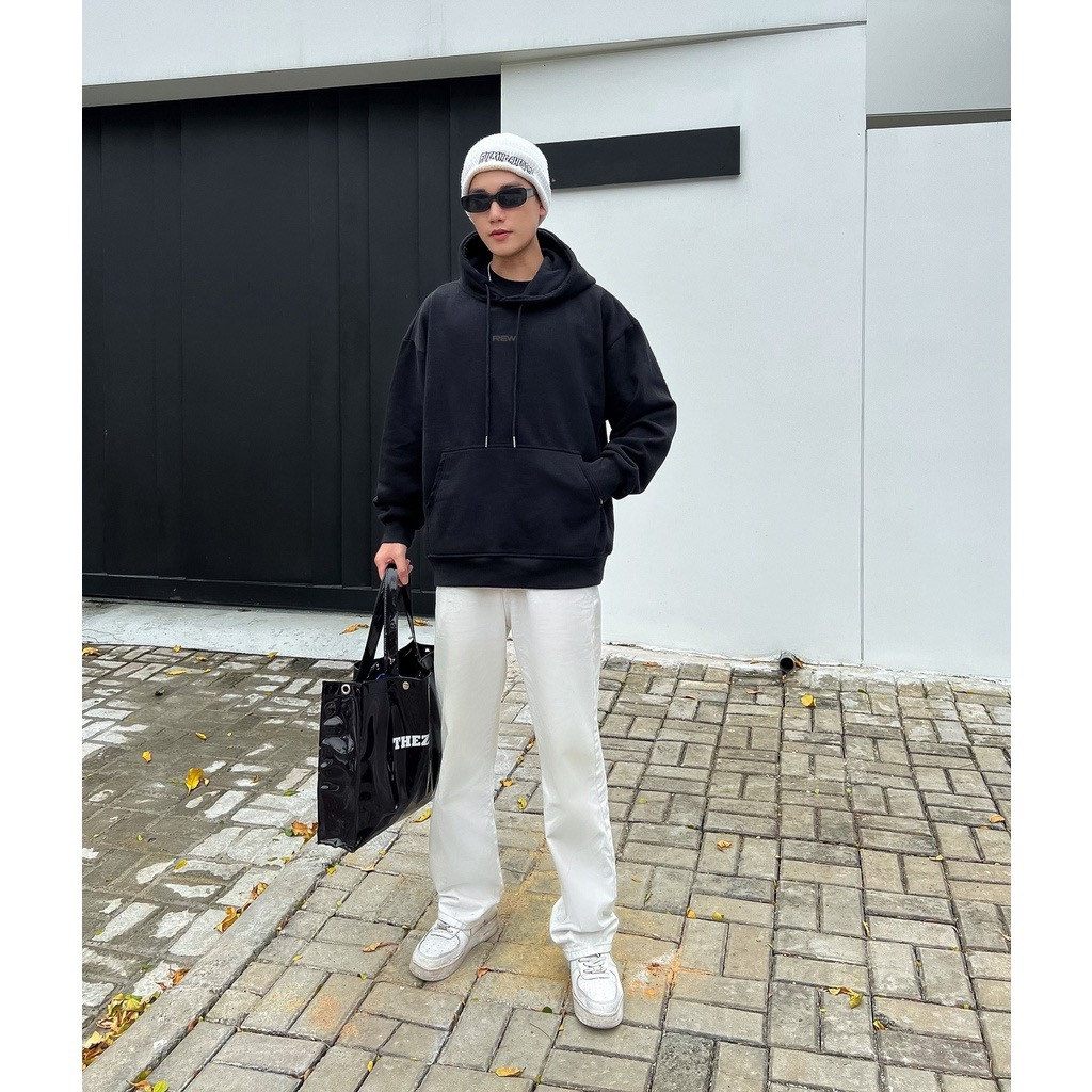 Áo Hoodie Unisex REW Local Brand Mũ Trùm Chất Nỉ Cotton