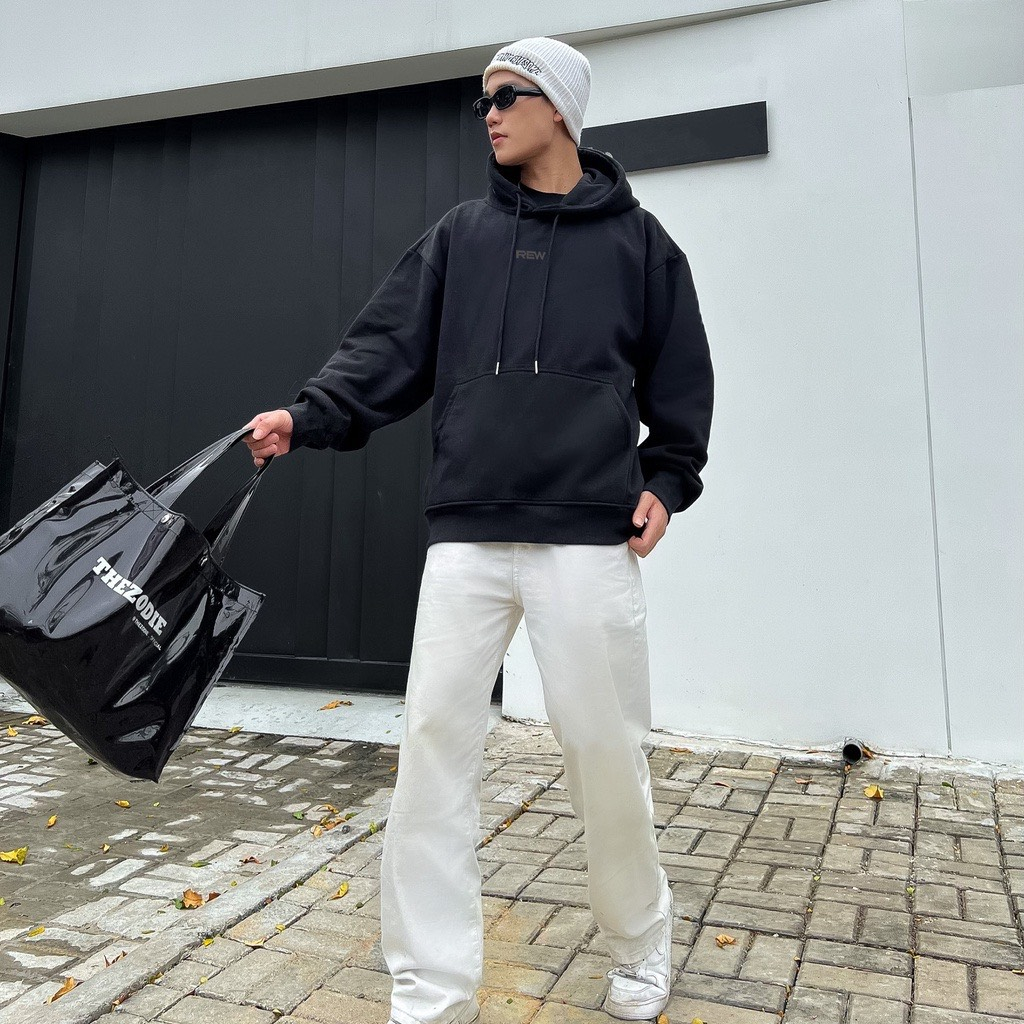 Áo Hoodie Unisex REW Local Brand Mũ Trùm Chất Nỉ Cotton