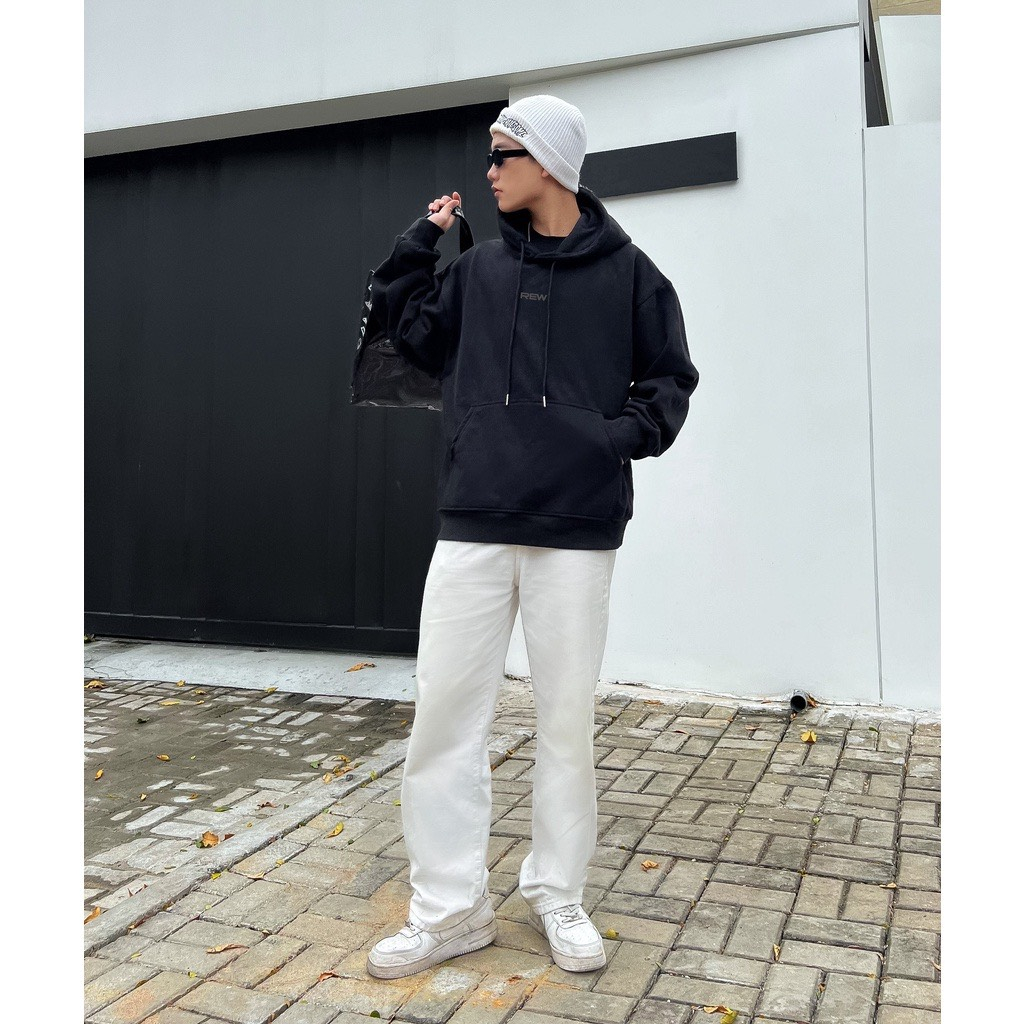Áo Hoodie Unisex REW Local Brand Mũ Trùm Chất Nỉ Cotton
