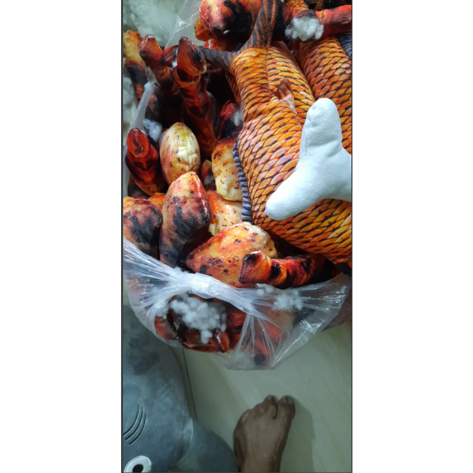 Đệm cho thú cưng tặng đồ chơi đùi gà nhồi bông size 10kg