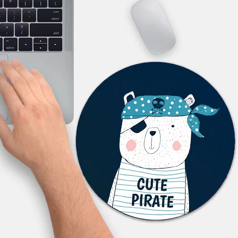 Miếng lót chuột, Bàn di chuột hình tròn 20 x 20cm Giá Rẻ siêu dễ thương