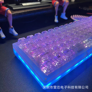 Keycaps DIY Tùy Chỉnh Cơ Keycaps Đa Năng Keycaps 132 Phím Bộ Hoàn Chỉnh Truyền Ánh Sáng hoàn toàn trong suốt