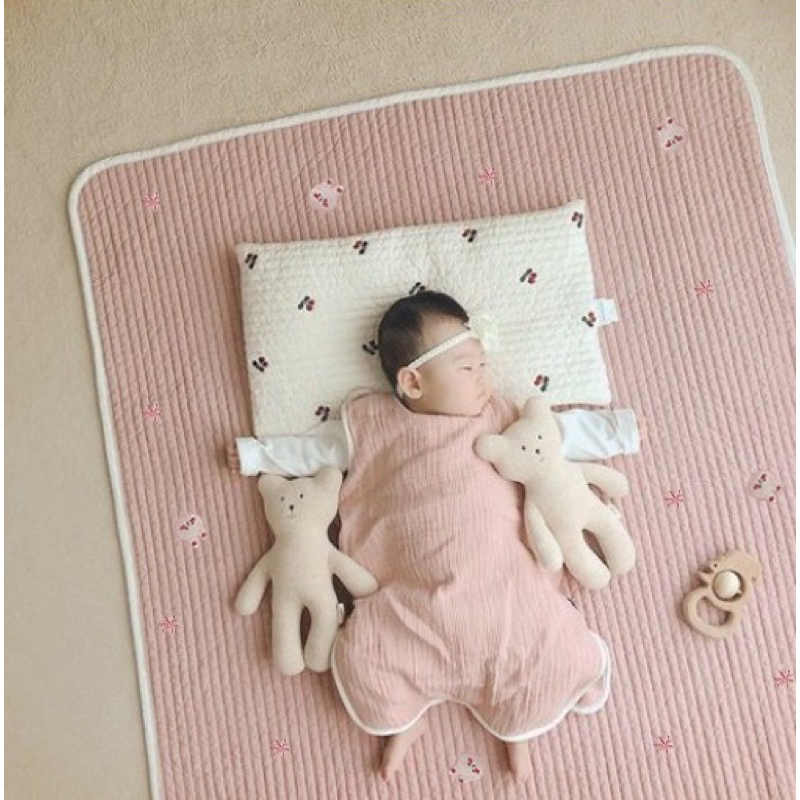 Thảm điều hòa kiêm chống thấm cho bé Monona kích thước 60*120cm và 50*70cm,thoáng mát, mềm mại, tiện lợi