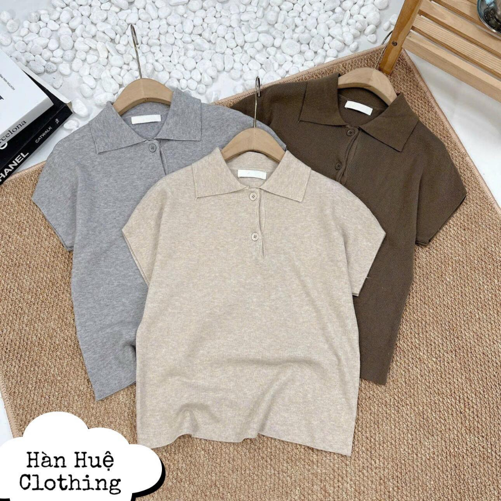 Áo polo mongtoghi dáng suông thanh lịch