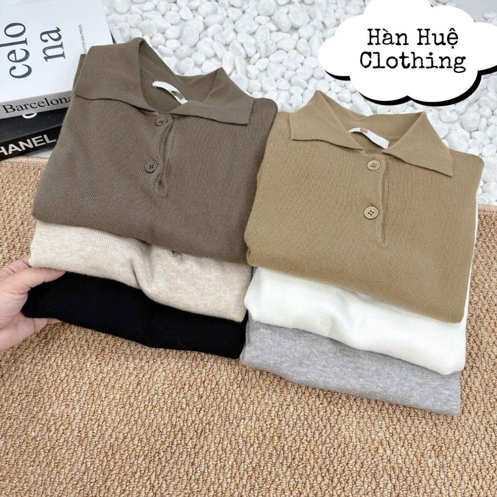 Áo polo mongtoghi dáng suông thanh lịch
