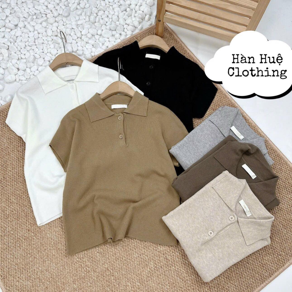 Áo polo mongtoghi dáng suông thanh lịch