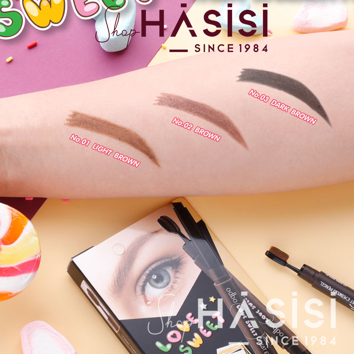 Chì Mày Vặn ODBO - Love Sweet Twist Eyebrow Pencil OD782 0.3g