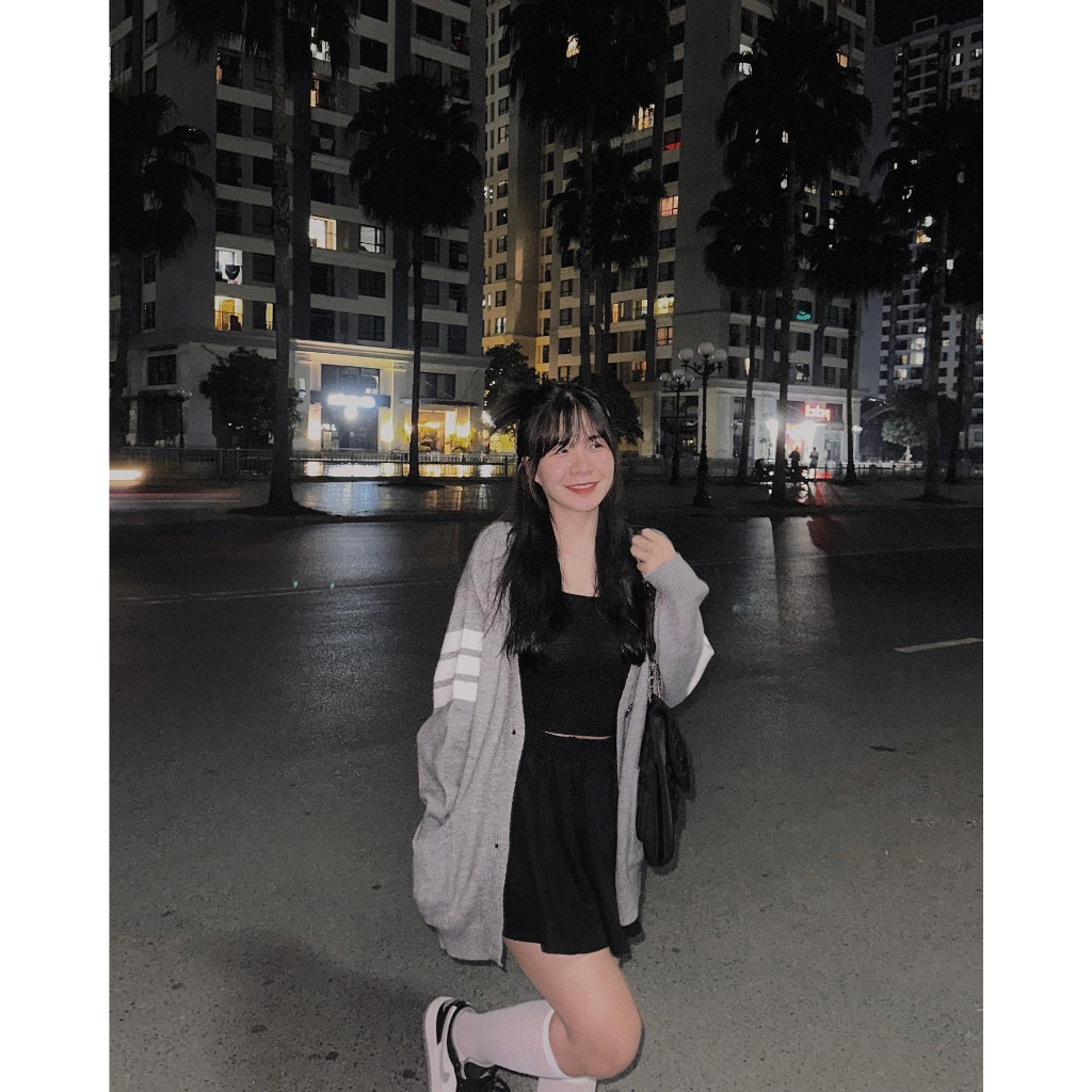 Áo Cadigan len sọc tay AokhoacCDGvachtay865 P0k47