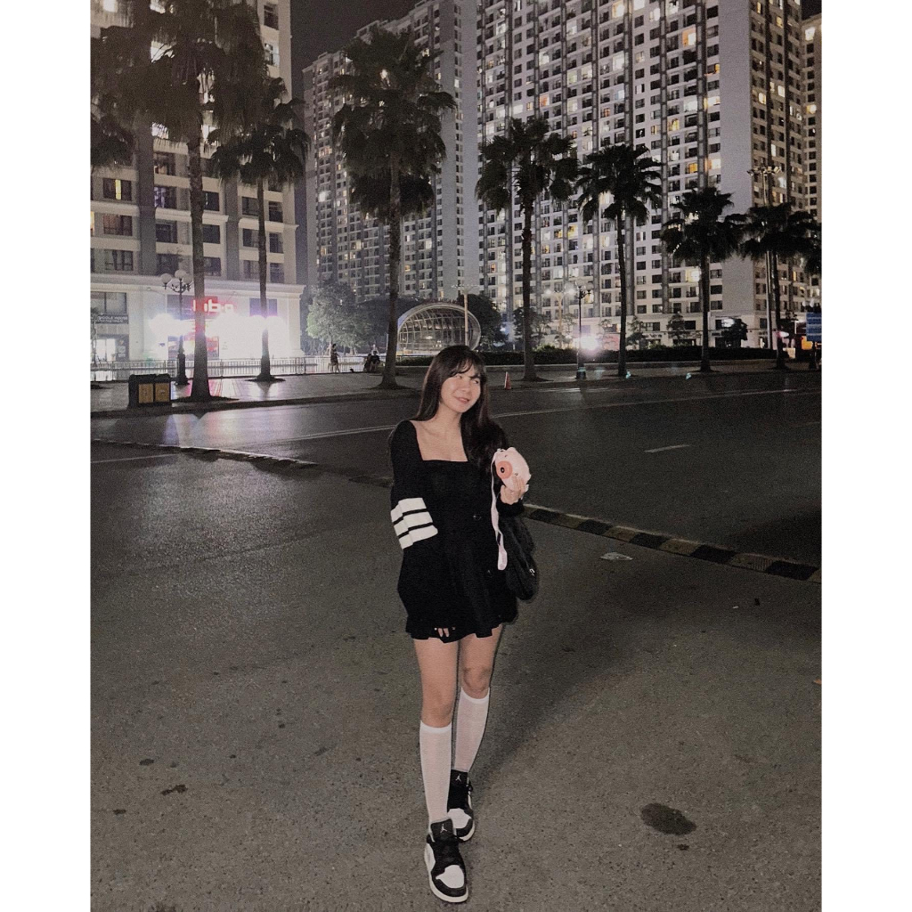 Áo Cadigan len sọc tay AokhoacCDGvachtay865 P0k47