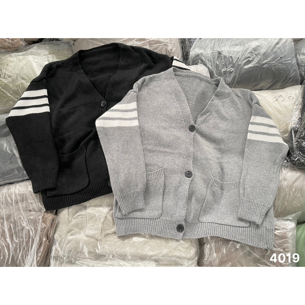 Áo Cadigan len sọc tay AokhoacCDGvachtay865 P0k47